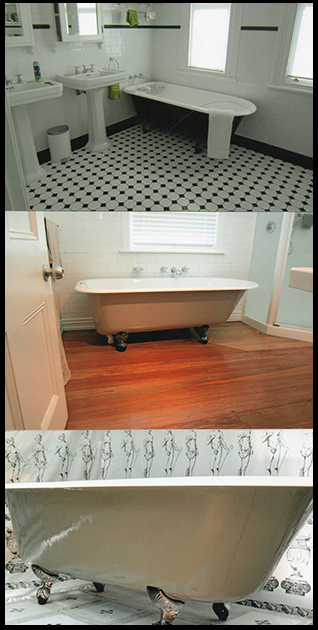 images of resurfaced baths
